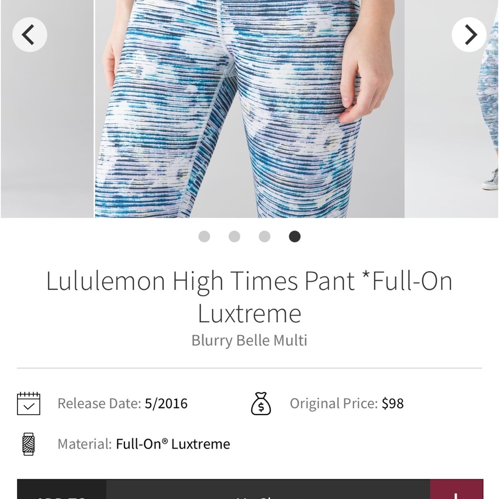 Lululemon High Times leggings
